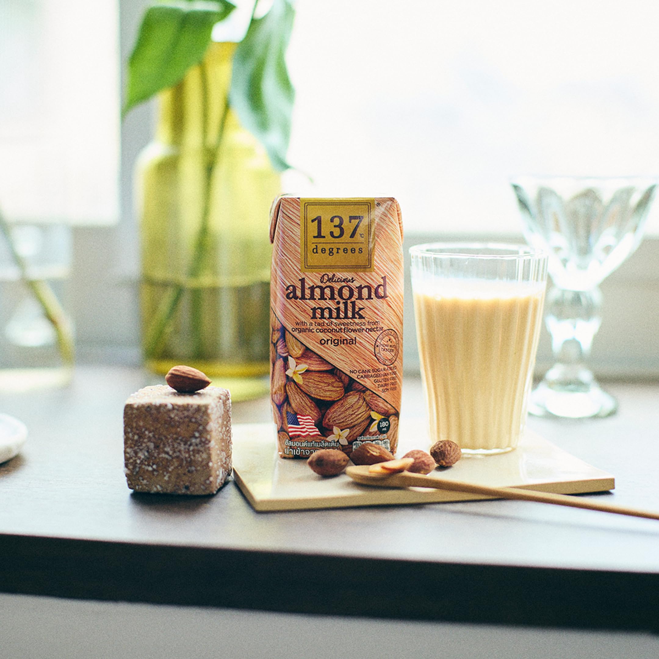 Amazon.co.jp: Haruna 137degreesアーモンドミルクオリジナル 180ml×36